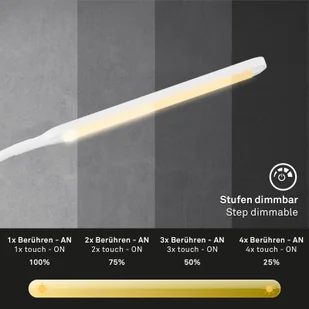Briloner Lampa stojąca LED Pivaz regulowana biała - Lampy stojące - miniaturka - grafika 3