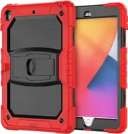 Etui do tabletów - Etui Obudowa Case na Tablet iPad 9/8/7 10.2 ze Stojakiem Czarny Czerwony - miniaturka - grafika 1