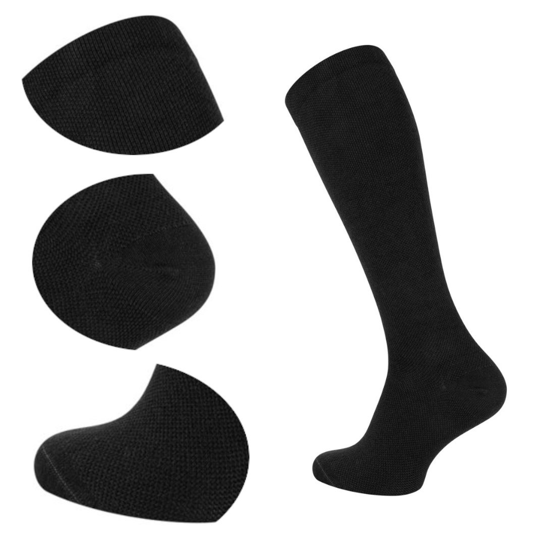 Skarpety uciskowe podkolanówki kompresyjne skarpety podróżne 39/42 czarne