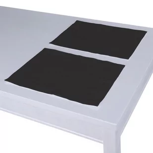 Dekoria pl pl Podkładka 2 sztuki Shadow Grey grafitowy) 40 x 30 cm Cotton Panama 403-702-08 - Obrusy i serwetki - miniaturka - grafika 1