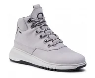 Botki damskie - GEOX AERANTIS DAMSKIE BOTKI SZARE WYSOKIE 39 ŻŁE - miniaturka - grafika 1