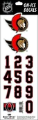 Hokej - Numery na kasku Sportstape ALL IN ONE HELMET DECALS - OTTAWA SENATORS - miniaturka - grafika 1