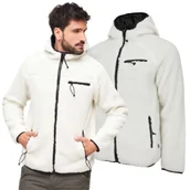 Odzież taktyczna i umundurowanie - Kurtka flanelowa BRANDIT Teddyfleece Worker Jacket - Biała - miniaturka - grafika 1