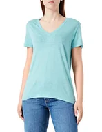 Koszulki i topy damskie - Lee Koszulka damska V Neck Tee T-Shirt, Dusty Jade, S, Dusty Jade, S - miniaturka - grafika 1