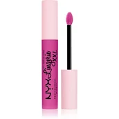 Szminki - NYX Professional Makeup Professional Makeup - Lip Lingerie XXL Matte Liquid Lipstick - Matowa pomadka do ust w płynie - 4 ml - 20 - KNOCKOUT NYXPUPML-4ML-15 - miniaturka - grafika 1