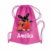 Plecaki worki - Worek Szkolny Na Buty Plecak Mały Króliczek Bing - miniaturka - grafika 1