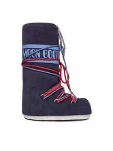 Moon Boot Śniegowce Mb Icon Suede Laces 80D1403050 Granatowy - Buty dla dziewczynek - miniaturka - grafika 1