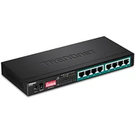 Pozostałe akcesoria sieciowe - Trendnet TPE-LG80 łącza sieciowe Nie zarządzany Gigabit Ethernet (10/100/1000) Obsługa PoE Czarny - miniaturka - grafika 1