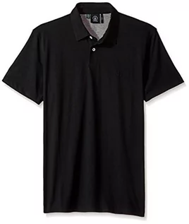 Spodnie męskie - Volcom Męska-Polo wowzer S/S, dzianina, czarny, s A0111700-BLK-S - grafika 1