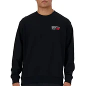 Bluzy męskie - Bluza męska New Balance MT41547BK - czarna - miniaturka - grafika 1