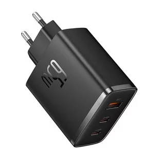 Ładowarka sieciowa Baseus OS-Cube Pro 2xUSB-C + USB, 65W (czarna) - Ładowarki do telefonów - miniaturka - grafika 3