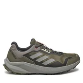Buty trekkingowe męskie - Buty do biegania adidas Terrex Trail Rider IG8929 Zielony - miniaturka - grafika 1