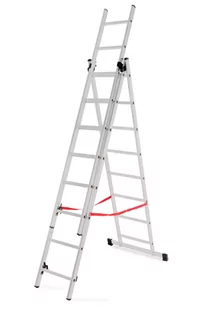 AWTools AW23080 aluminiowa drabina wolnostojąca 3x8 stopni Basic 150 kg - Drabiny - miniaturka - grafika 1