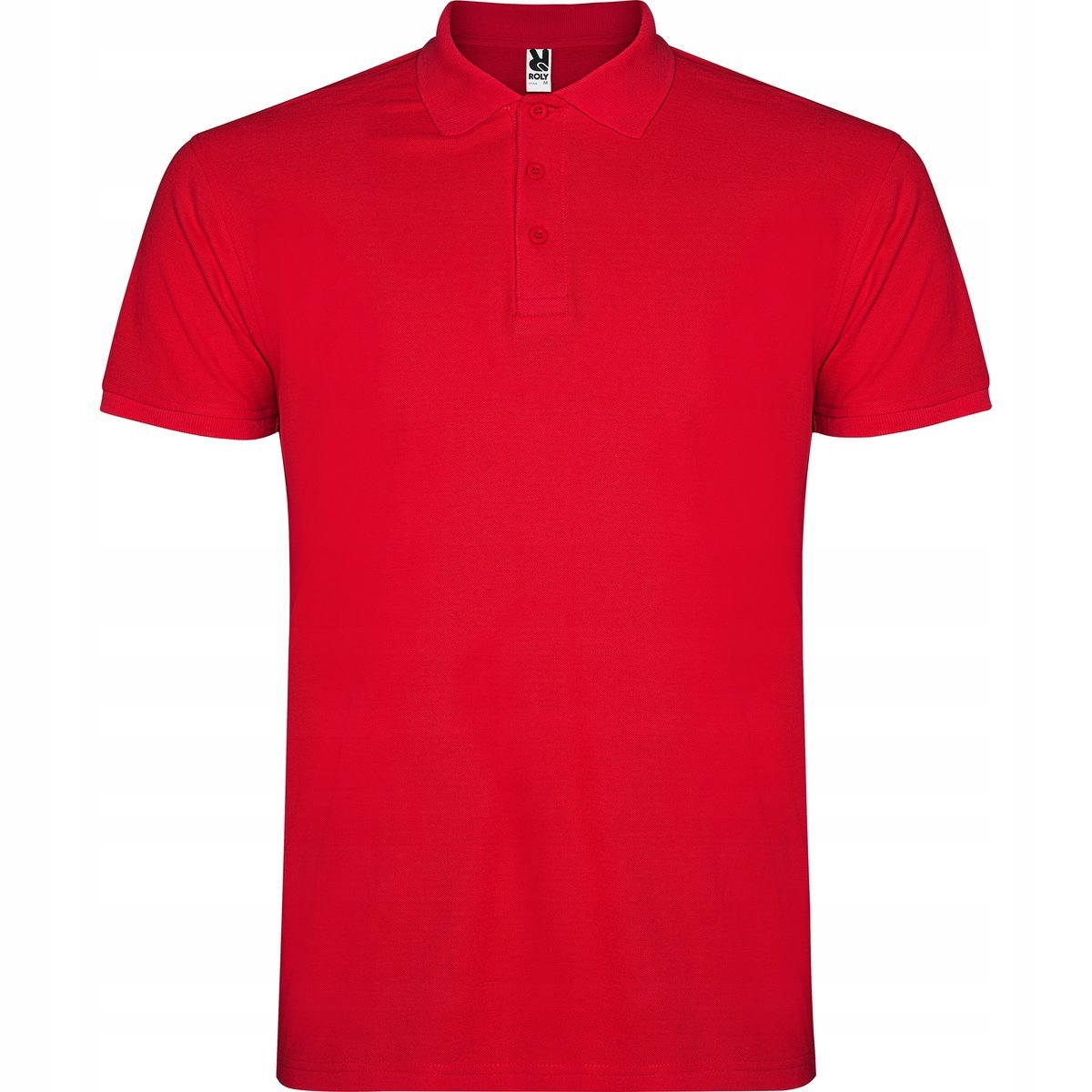 Koszulka POLO Męska Bawełna PIQUE Roly STAR 6638 CZERWONA 2XL