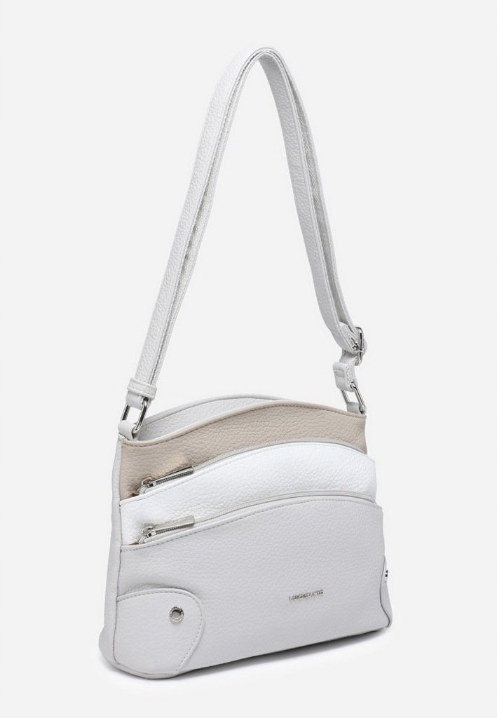 Zgrabna Szara Listonoszka Luigisanto Praktyczna Torebka Skóra Eko