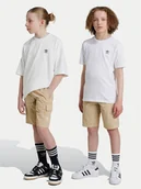 Spodenki damskie - adidas Szorty sportowe IX7598 Beżowy Regular Fit - miniaturka - grafika 1