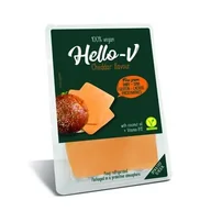 Produkty wegańskie i wegetariańskie - Roślinna alternatywa sera cheddar plastry 140 g - miniaturka - grafika 1
