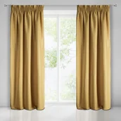 Zasłony - Eurofirany Euro Firany Zasłona Gotowa Aggie Musztard 140x270 1212043 - miniaturka - grafika 1
