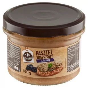 Carrefour Original Pasztet wieprzowy ze śliwką 160 g - Pasztet i przetwory mięsne - miniaturka - grafika 1