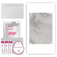 Akcesoria do tabletów i e-booków - folia naklejka skórka strukturalna na TYŁ+BOKI do Apple iPad Air (2020) - Marmur Szary - apgo SKINS - miniaturka - grafika 1