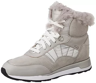 Botki damskie - Geox Damskie botki D New Aneko B ABX A, Lt Grey Silver, 41 EU - grafika 1