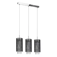 Lampy sufitowe - Italux Zwis sufitowy 3pł LANA MDM1787/3 BK - miniaturka - grafika 1