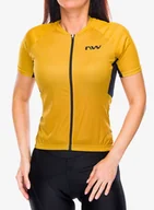 Koszulki rowerowe - Koszulka kolarska damska Northwave Force Evo Jersey Short Sleeve - ochre - miniaturka - grafika 1