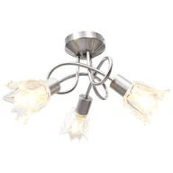Oprawy, klosze i abażury - Lampa sufitowa Szklane klosze na 3 żarówki E14 - miniaturka - grafika 1
