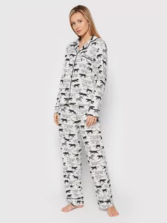 Piżamy damskie - DKNY Piżama YI2722503F Beżowy Regular Fit - grafika 1