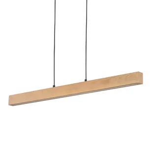 Wisząca lampa belka Teo 6615 TK Lighting LED 36W 3200K czarny drewniany - Lampy sufitowe - miniaturka - grafika 1