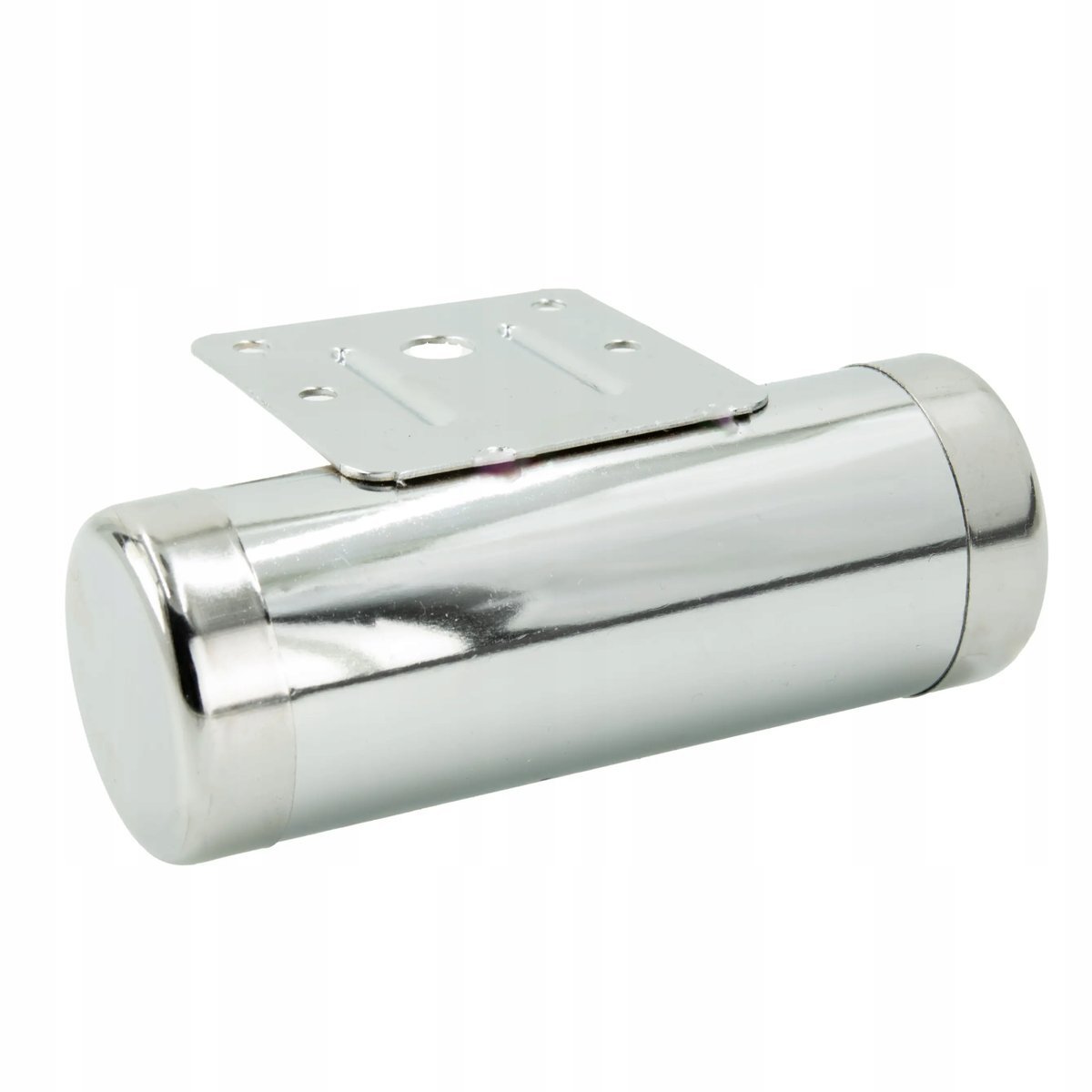 Noga meblowa Baryłka srebrny chrom fi 45 dł 125 mm okrągła metalowa stopka