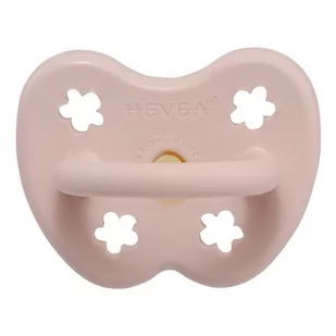 Hevea Powder Pink Kwiatki - 0-3 msc - Anatomiczny Smoczek Kauczukowy - Orthodontic -  Pudrowy Różowy - Hevea 214311 - Smoczki uspokajające - miniaturka - grafika 1
