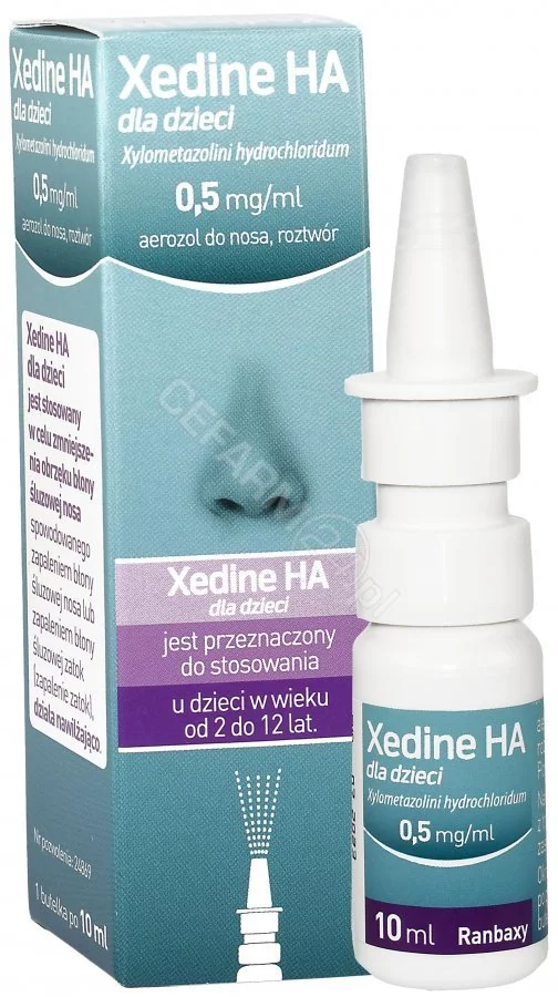 Ranbaxy Xylometazoline Coldact 0,5 mg/ml aerozol do nosa 10 ml