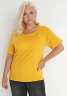 Koszulki i topy damskie - Żółty T-shirt Aetheriel - miniaturka - grafika 1