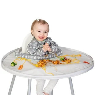 Tidy Tot - zestaw do nauki jedzenia metodą BLW Grey Apple & Pear - Śliniaki i fartuszki - miniaturka - grafika 1