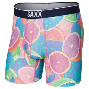Bokserki męskie sportowe SAXX VOLT Boxer Brief świecące cytrusy - Majtki męskie - miniaturka - grafika 1