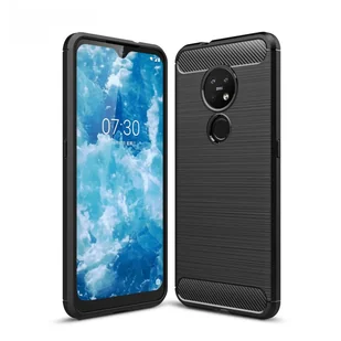 Ochronne etui na telefon komórkowy Nokia 6.2 Case Cover Carbon Optics Black - Etui i futerały do telefonów - miniaturka - grafika 1