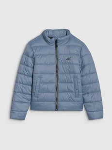 4F Kurtka puchowa z wypełnieniem syntetycznym chłopięca - granatowa 122 (6-7 lat) - Kurtki i kamizelki sportowe męskie - miniaturka - grafika 1