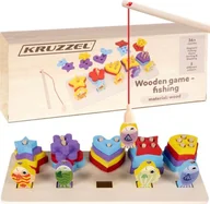 Sortery dla dzieci - Kruzzel Sorter drewniany- łowienie rybek Kruzzel 22565 - miniaturka - grafika 1