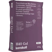 Kleje i inne preparaty budowlane - Kerakoll Zaprawa klejowa żelowa H40 GEL 20kg biały - miniaturka - grafika 1