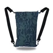 Plecaki worki - Plecak miejski torba na ramię 2w1 worek z zamkiem sportowy Green - miniaturka - grafika 1