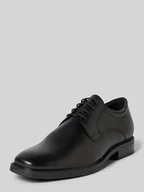 Półbuty męskie - Buty derby skórzane z fakturowaną podeszwą model ‘BRANDOLF’ - miniaturka - grafika 1
