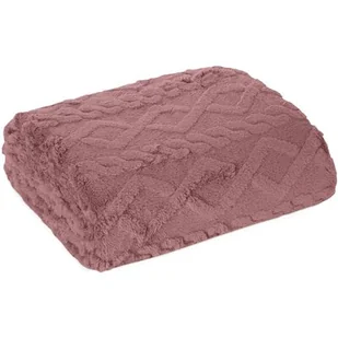 Koc 200 x 220 Design Mikrofibra Warkocz Puder - Koce - miniaturka - grafika 1