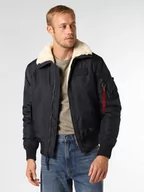 Kurtki męskie - Alpha Industries - Kurtka męska, niebieski - miniaturka - grafika 1
