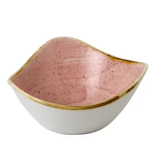 Churchill MISKA TRÓJKĄTNA STONECAST PETAL PINK 15,3 cm PORCELANA CHURCHILL RÓŻOWA - Miski i półmiski - miniaturka - grafika 3