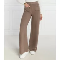 Spodnie damskie - GUESS Spodnie dzianinowe SOPHIE SWTR PANT | Loose fit | z dodatkiem wełny - miniaturka - grafika 1