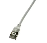 Patchcordy - LogiLink Slim U/FTP kabel sieciowy Szary 1 m Cat6a U/FTP (STP) - miniaturka - grafika 1