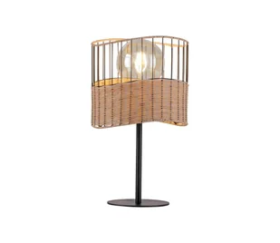 Leuchten Direkt Lampa stołowa Reed z drewna i metalu - Lampy stojące - miniaturka - grafika 2