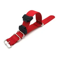 Akcesoria do smartwatchy - Opaska Pasek Bransoleta Nylon Casio G-Shock Ga-100 Ga-110 Gd-100 G-8900 Czerwona - miniaturka - grafika 1