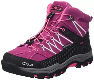 Buty dla chłopców - CMP Kids Rigel Mid Trekking Shoe Wp Buty trekkingowe i trekkingowe Uniseks - dzieci, Berry Pink Fluo, 33 EU - grafika 1